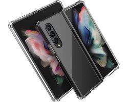 Hoesje geschikt voor Samsung Galaxy Z Fold 3 - Shockproof Case Transparant
