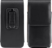 kwmobile heuptasje voor smartphone met gordelclip - Compatibel voor XL - 6,7/6,8" - Fanny pack in zwart - Imitatieleren gordeltas 17,2 x 8 cm