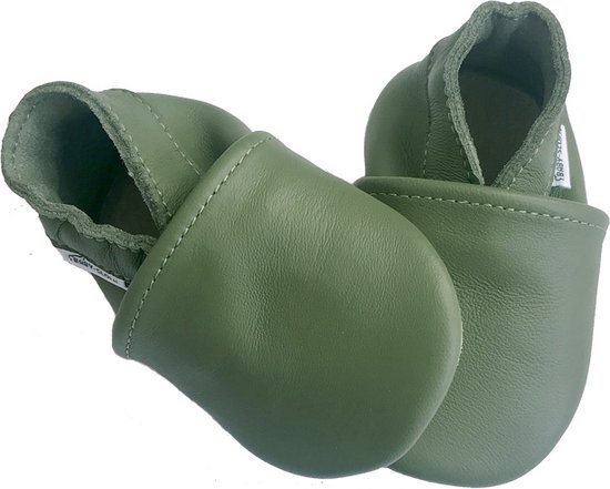 Chaussons b b en cuir vert fonc de B b Chausson taille 16 17 bol