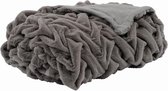 Deluxe plaid super zacht fleece Twisted 130 x 180 Cm Taupe