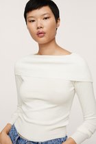 Mango Trui Gebreide Trui Met Boothals 17017123 05 Dames Maat - M