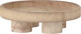 Bloomingville Pawa dienblad met pootjes - hout - D 30 cm - H 9 cm