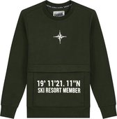 SKURK Sven Kinder Jongens Army Sweater - Maat 116