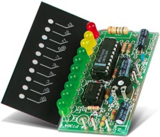 Whadda Kit De Soudage VU-Mètre Mono 10 LED - Projet Éducatif Et Amusant Pour Apprendre L'Électronique