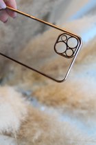 bebeautiful flexibel luxe hoesje met gouden rand voor Iphone 13PRO