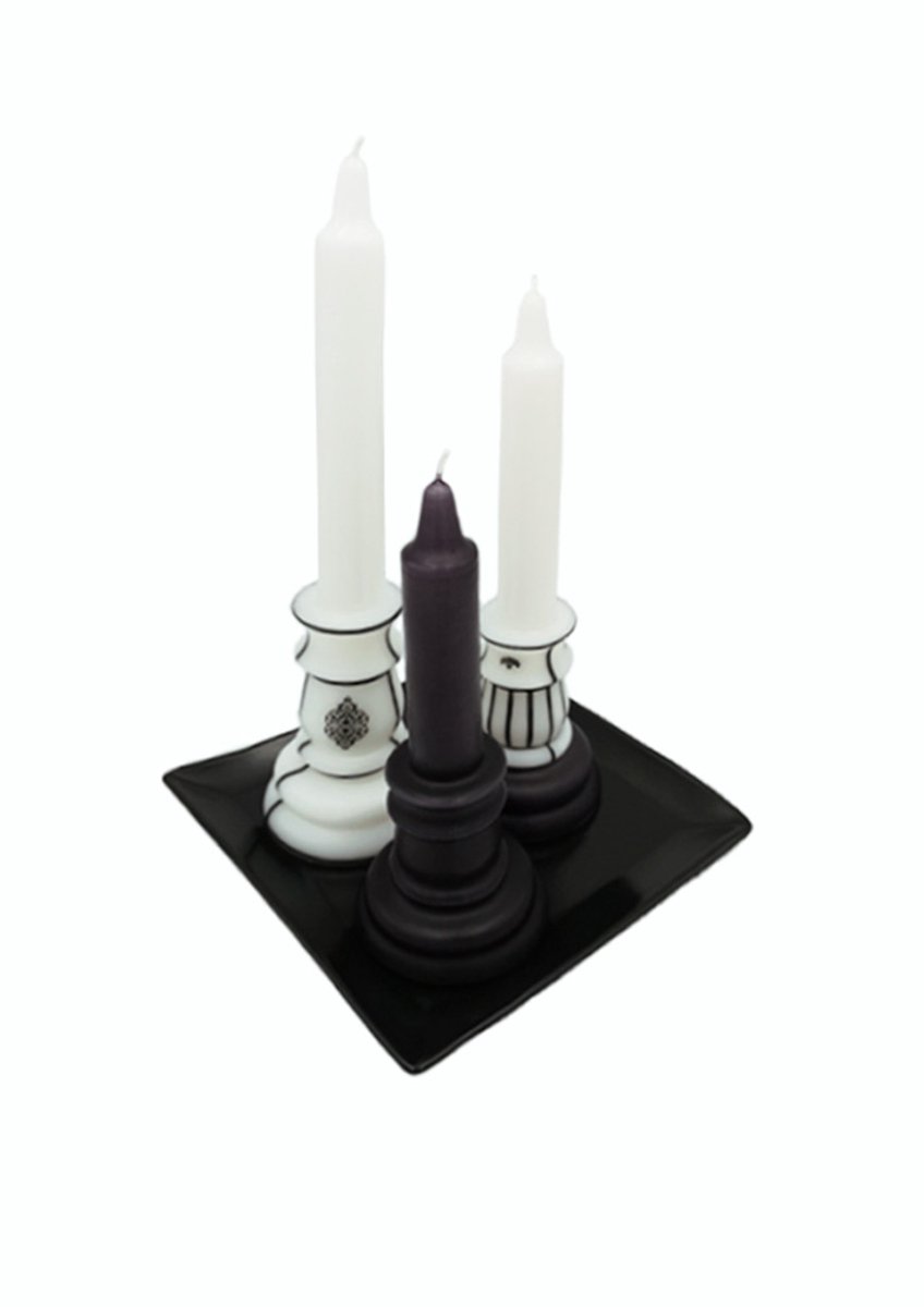 Kaars Kandelaar Design Kaarsen met Standaard set van 3 stuks