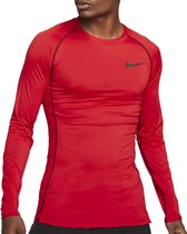 Nike Pro Dri-FIT Longsleeve Shirt Sportshirt Mannen - Maat S