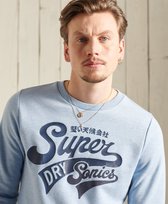 SUPERDRY SWEATER crew sweat bleu marl XXL