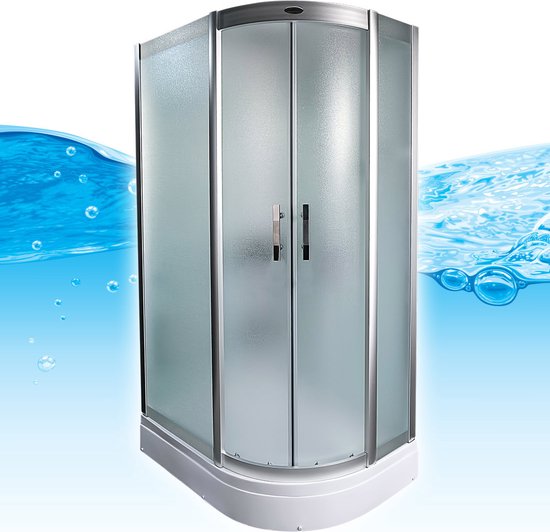 Stoomcabine 120X80X215 Palma. Luxe Stoomdouche, MENGKRAAN, RECHTS, MAT GLAS. Kit-Vrij, Wit, Veiligheidsglas, LED, Radio, Speakers, Zitje, Massage, Hoekmodel, Kwartrond, Schuifdeuren, Douchebak, Afvoer, Sifon, A Kwaliteit, Full Options. Royal Sanitair