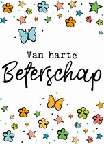 Kaart - A4 formaat - Van harte beterschap - MAX009