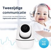 Full HD Wifi babyfoon met camera- Camera beveiliging - Wifi Camera - Geluid en bewegingsdetectie - 1080p - 4g/5g - wit