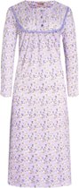 Dames lange nachthemd met bloemenprint L 40-44 paars