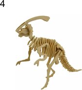 Parasaurolophus bouwpakket - Dinosaurus skelet - Dino puzzel - Houten Parasaurolophus- Doe-het-zelf