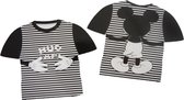 Disney Baby Hug Me Shirt - Zwart/ Wit - Maat 62/68