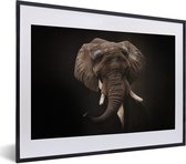 Fotolijst incl. Poster - Oude meesters - Olifant - Pak - 40x30 cm - Posterlijst