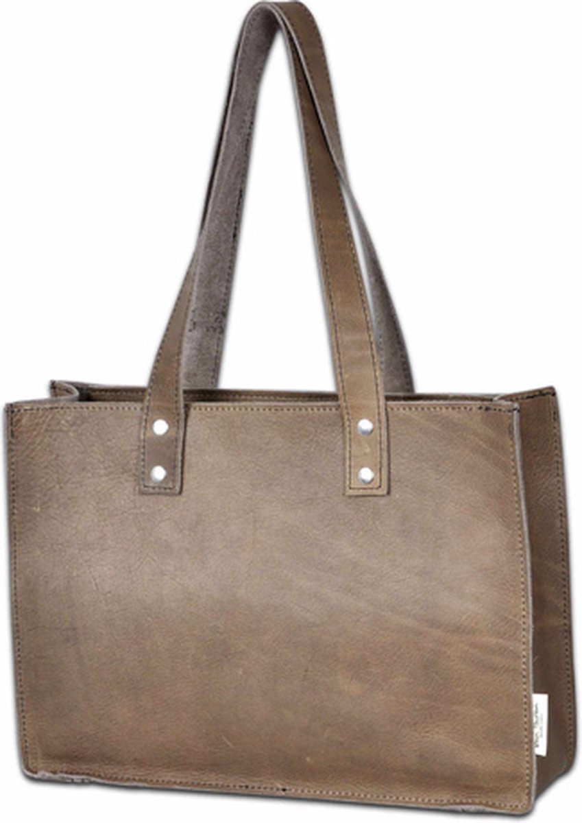 Tas Steef leer donkerbruin