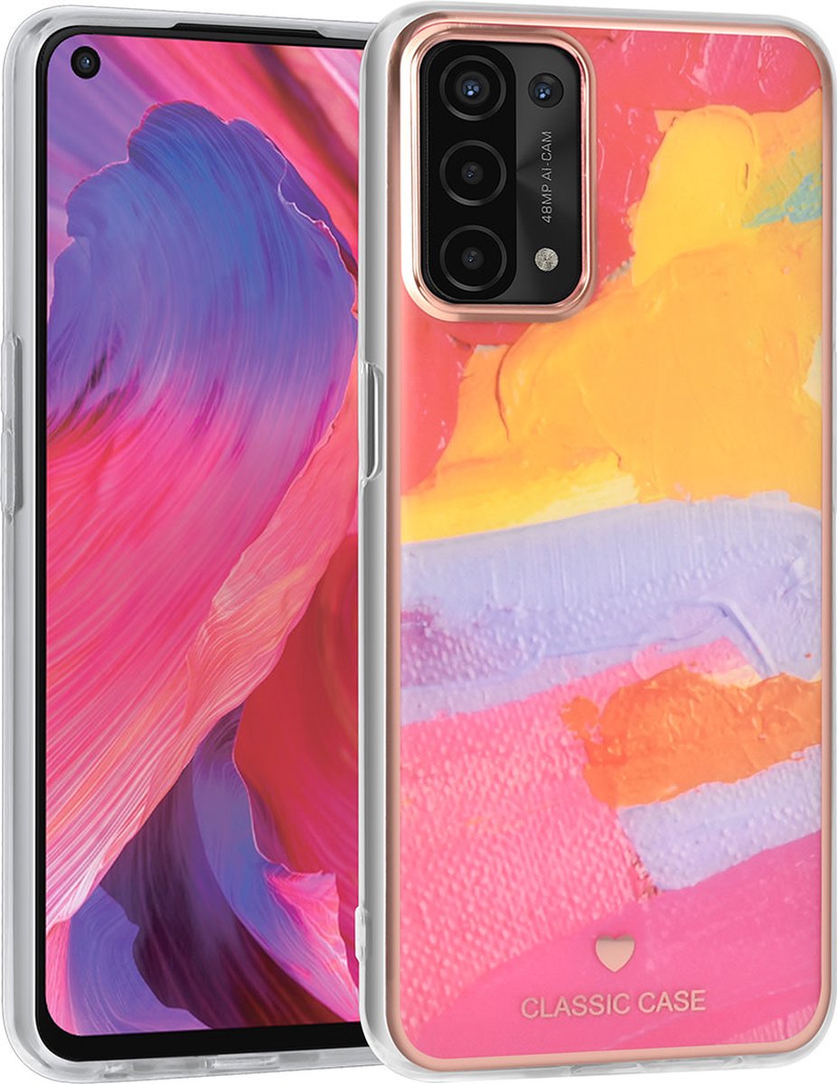 UNIQ Classic Case Oppo A54 5G & A74 5G TPU Backcover hoesje - Graffiti