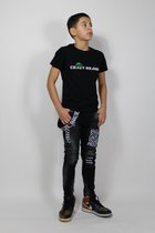Jongens slim fit jeans the black stop maat 152