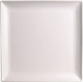 Apilco - Zen - CADEAU tip - Gebaksbord - Dessertbord - 9.5X9.5CM - Vierkant - Wit - Frans - Porselein Servies- Set a 6 stuks