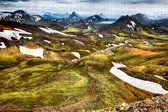 Uitzicht over de Bergen op IJsland - Extra Moeilijke Puzzel 1500 stukjes |IJsland - Landschap - Fons Kern