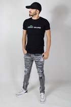 Heren Slim Fit Jeans IconX Grey White Shadow