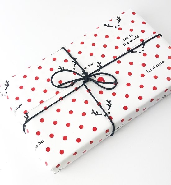 vormgevoel - Cadeaupapier - Kerstmis 20 vel (42 x 60 cm) + 30 Giftcards + 24 Sluitzegels