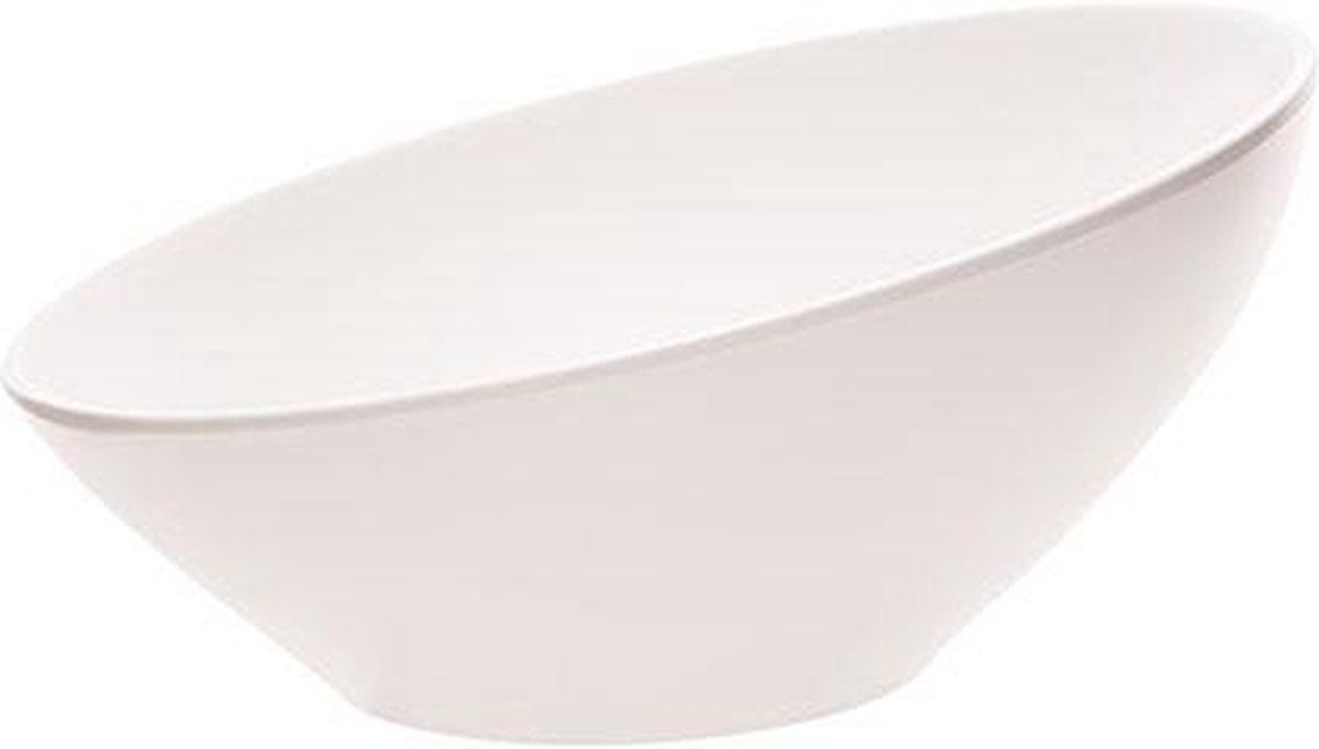 Anthony Unbreakable Salad Bowl White Salade schaal 25x25xh12cm Melamine Matt