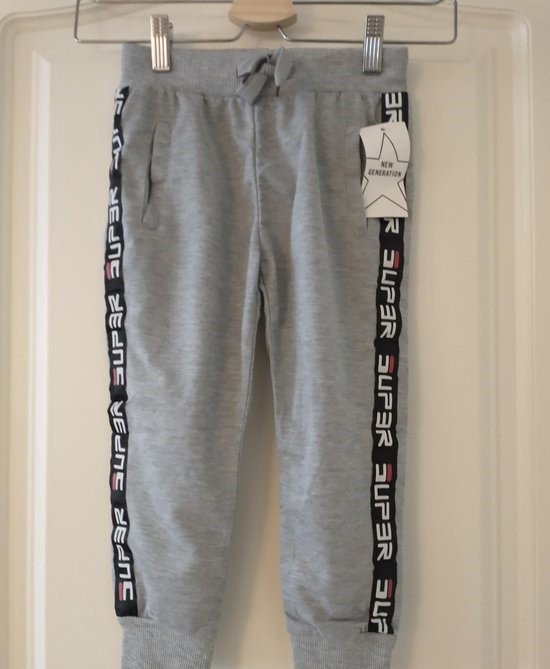 Pantalon de jogging Garçons Super gris 110/116