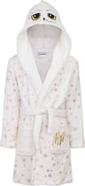 Harry Potter Badjas - Hedwig - Coral Fleece - Off-white/Goud - Maat 110/116 (±5/6 jaar)