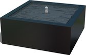 Aluminium watertafel 100 x 100 x 40 cm - Kleur: Zwart - Inclusief LED-verlichting