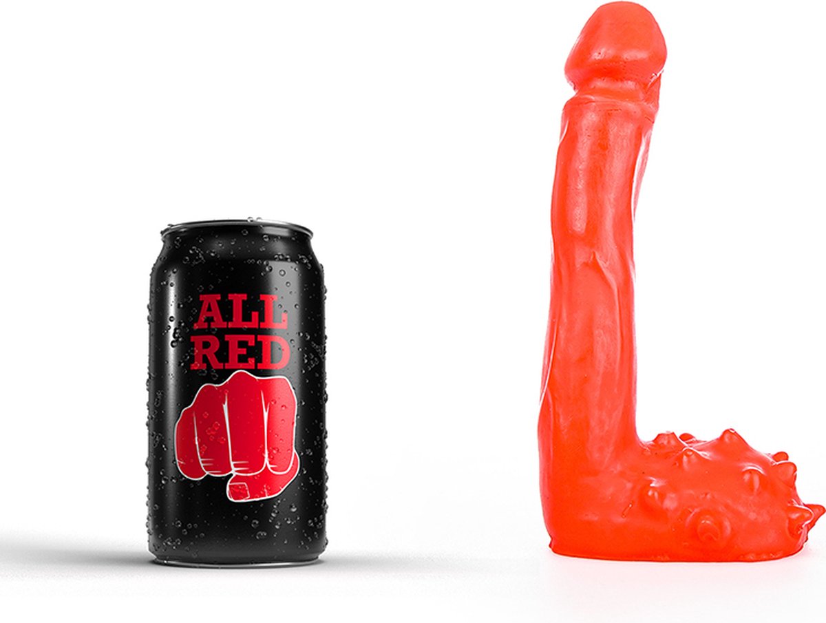 Goedkoopste All Red Klassieke Dildo 19 x 2,5 cm rood