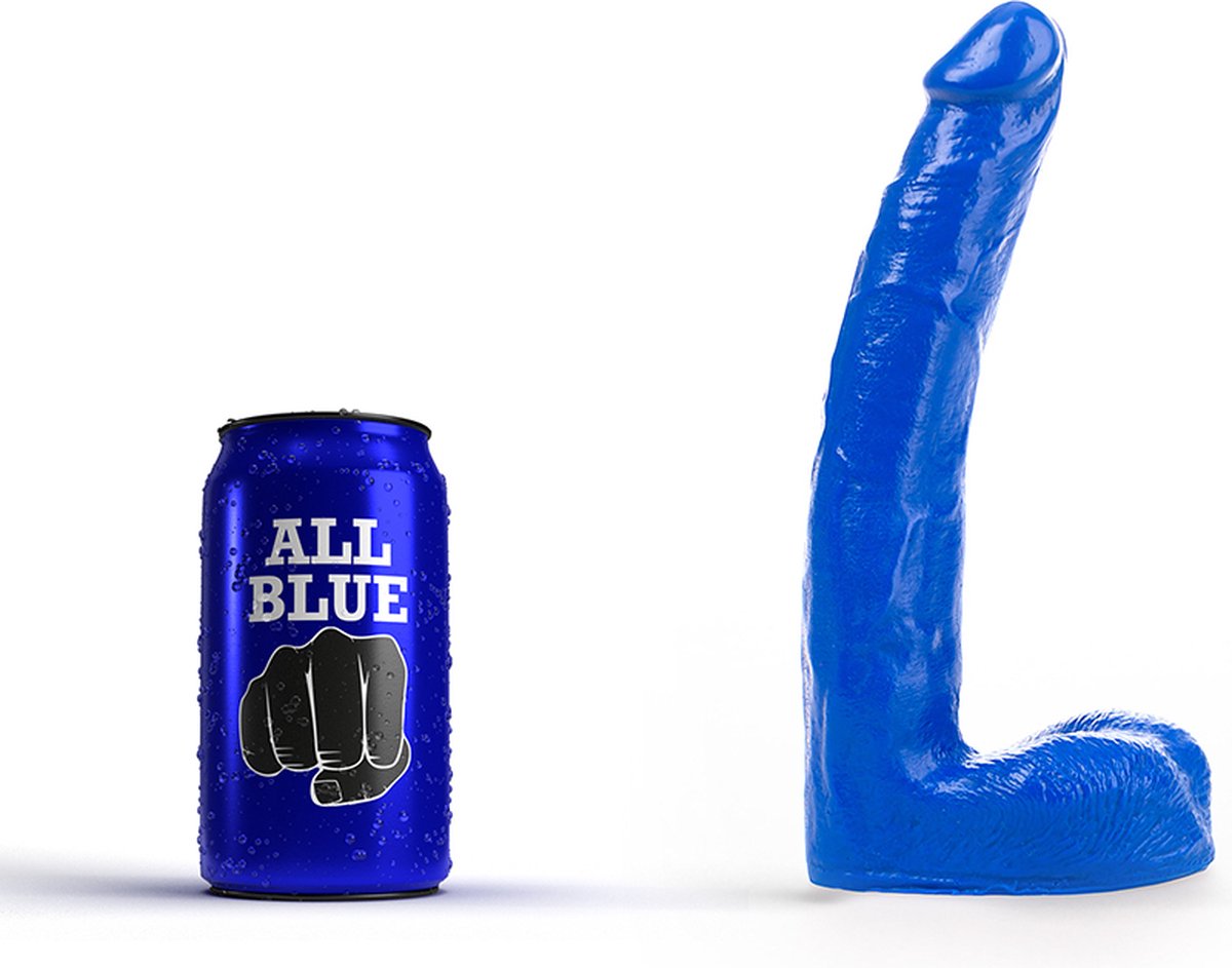 All Blue Dildo 21 x 3,5 cm - blauw