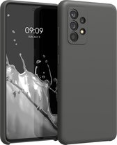 kwmobile telefoonhoesje geschikt voor Samsung Galaxy A52 / A52 5G / A52s 5G - Hoesje met siliconen coating - Smartphone case in mat zwart