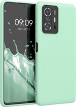 kwmobile telefoonhoesje voor Xiaomi 11T / 11T Pro - Hoesje voor smartphone - Back cover in mat mintgroen