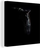 Toile d'étalon Knabstrupper noir 2cm 90x90 cm - Tirage photo sur toile (Décoration murale salon / chambre) / Animaux de la ferme Peintures sur toile