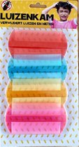Luizenkam - 4 stuks - Multicolor - Kunststof - Voor mensen & dieren - Vlooienkam - Verwijderd luizen & neten