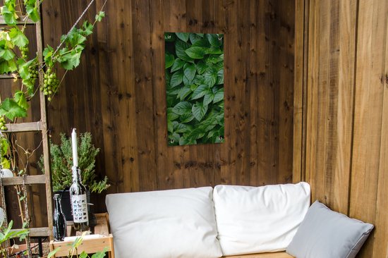 Affiche de jardin Feuilles vertes - 40x80 cm