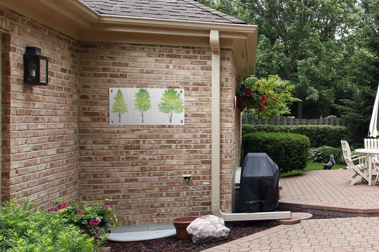 Affiche de jardin Aquarelle - Arbre - Aquarelle - 80x40 cm