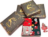 Giftbox cadeaudoos Kerstsokken Heren 4 paar in box maat 39 - 42 cadeau