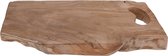 Snijplank - grof hout - met handvat