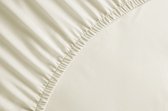 Premium Luxe Percale Katoen Tweepersoons Hoeslaken Creme | 140x200 | Zeer Fijn Geweven En Hoogwaardig | Ademend En Huidvriendelijk | Extra Hoge Hoek | Perfecte Pasvorm