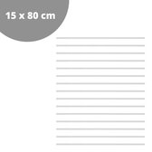 Proventa® Set van 15 aluminium montage strips voor trapverlichting - 15 x 80 cm