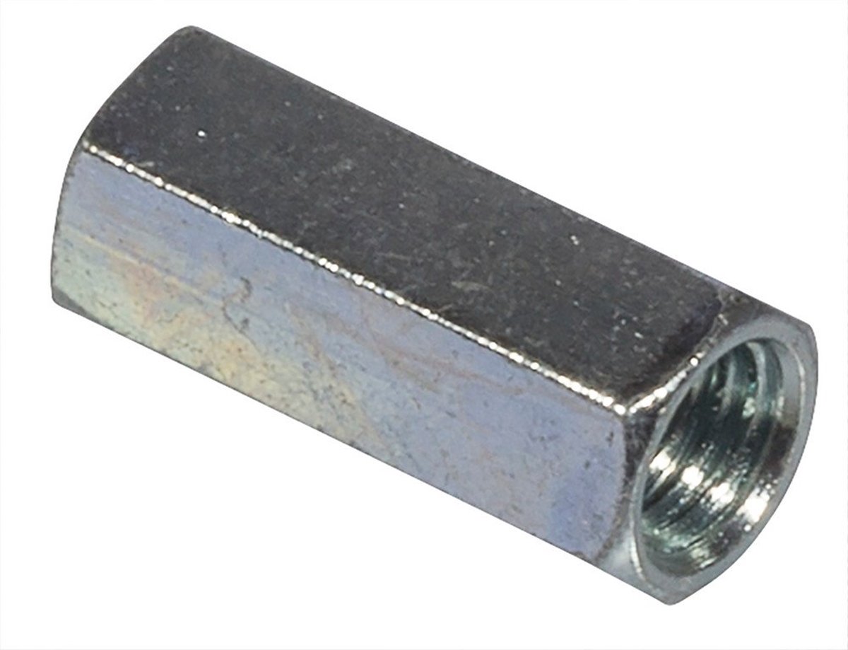 Fischer Verlengmoer M8 - staal - verzinkt (Per 100 stuks)