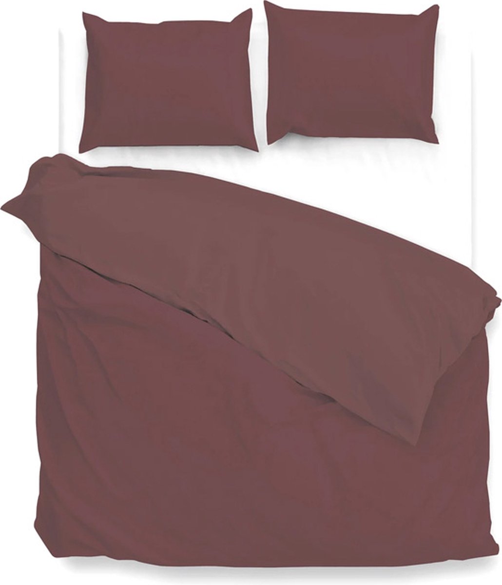 Zo! Home Velluto Dekbedovertrek - Tweepersoons - 200x200/220 cm - Spicy Red