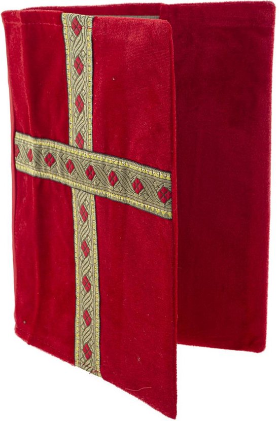 Boekomslag voor het grote boek van Sinterklaas - Rood - 20 x 27 cm