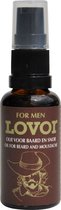 LOVOR for men - verzorgende olie voor baard en snor - natuurlijk-eko-vegan -  30ml