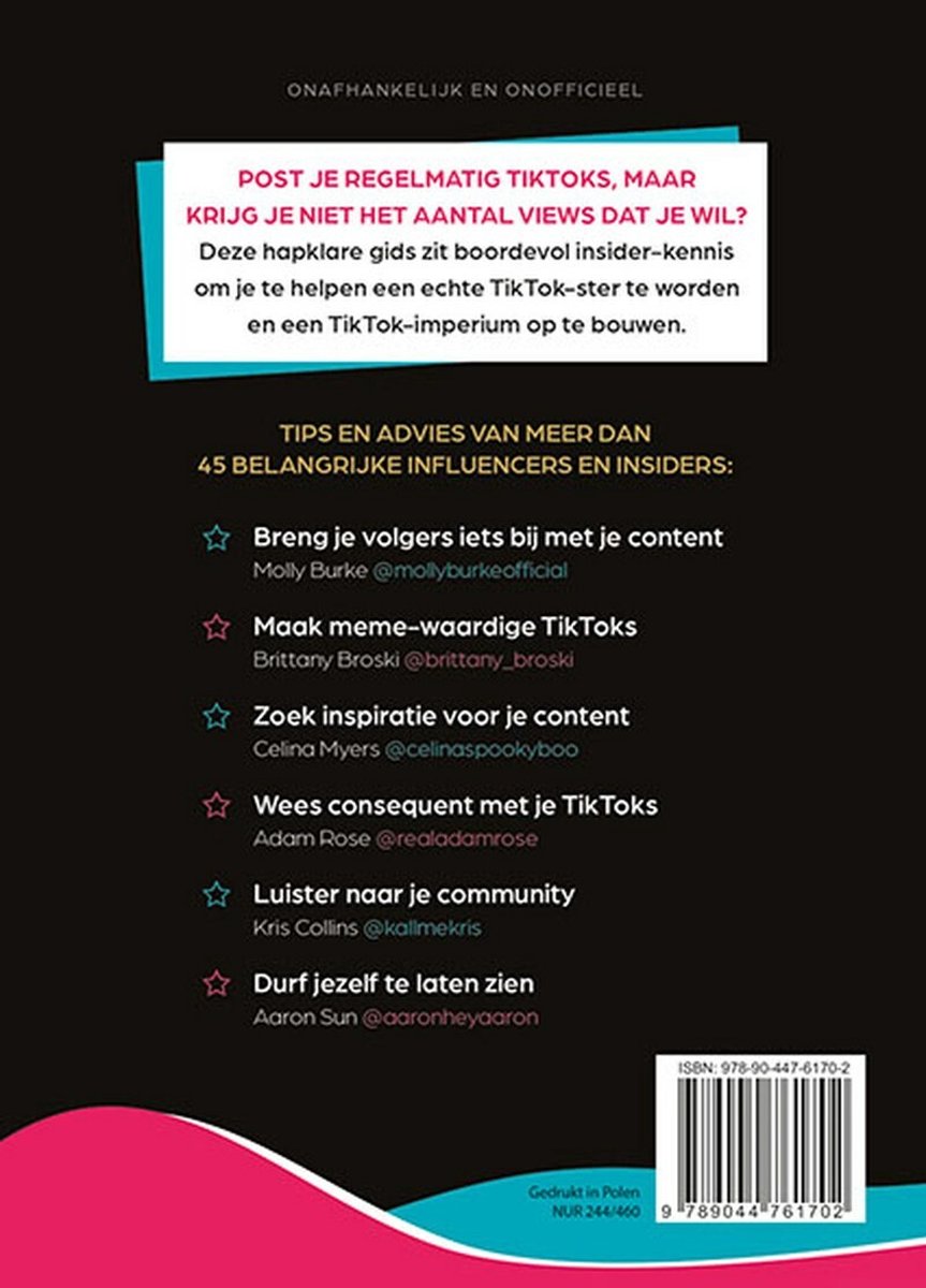 Deltas Word Een Echte Tiktok Ster - back cover