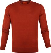 Suitable Pullover Merino O-neck Cognac - maat XL