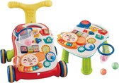 Eco Toys 2-in-1 Loopwagen en Speeltafel CH76038 RED