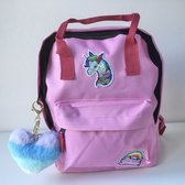 Unicorn Rugzak - Roze - Incl. Unicorn Etuis - Incl. Sleutelhanger - 21x30x10 CM - Peuter - Kleuter